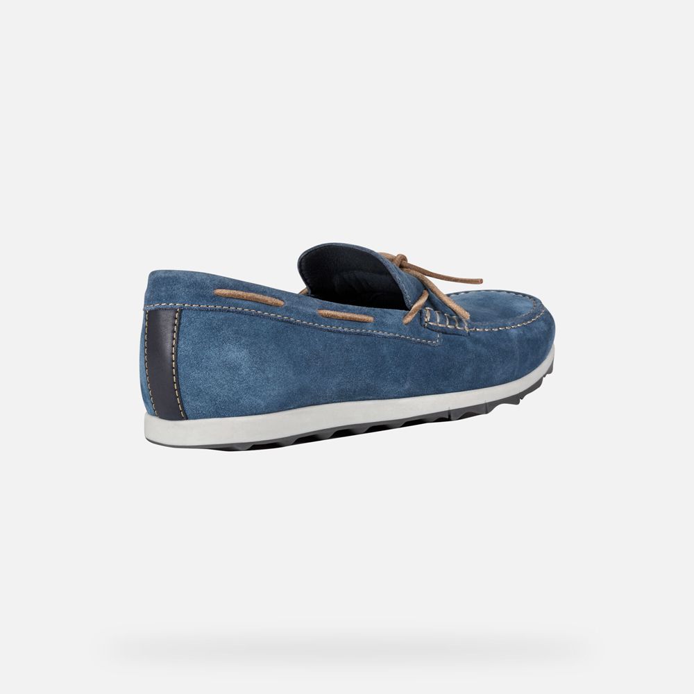 Geox Loafers Blue Calarossa - Geox Mens Shoes - MIQXFG174